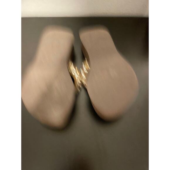 Gypsy Soule Womens Platform Flip Flop Sandals Size 9 Brown Bedazzled Western - Picture 7 of 8